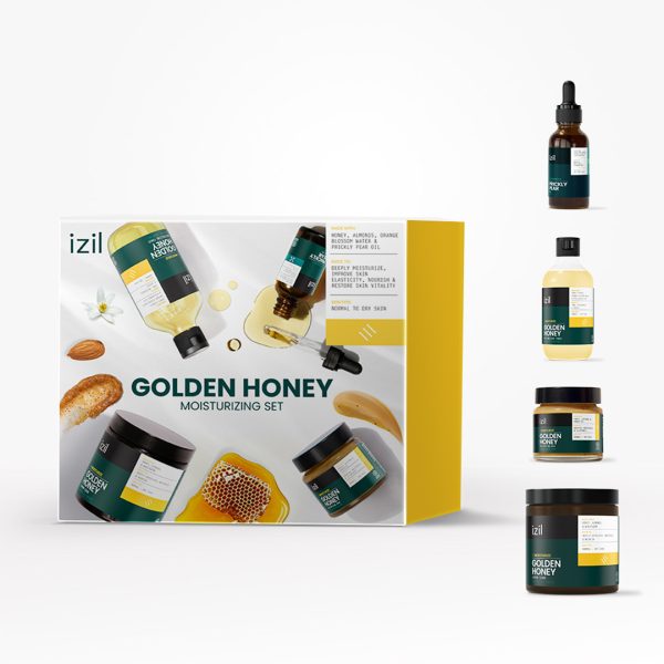 Golden Honey Moisturizing Set - Moisturize, Improve Skin Elasticity & Restore Skin Vitality - Image 3