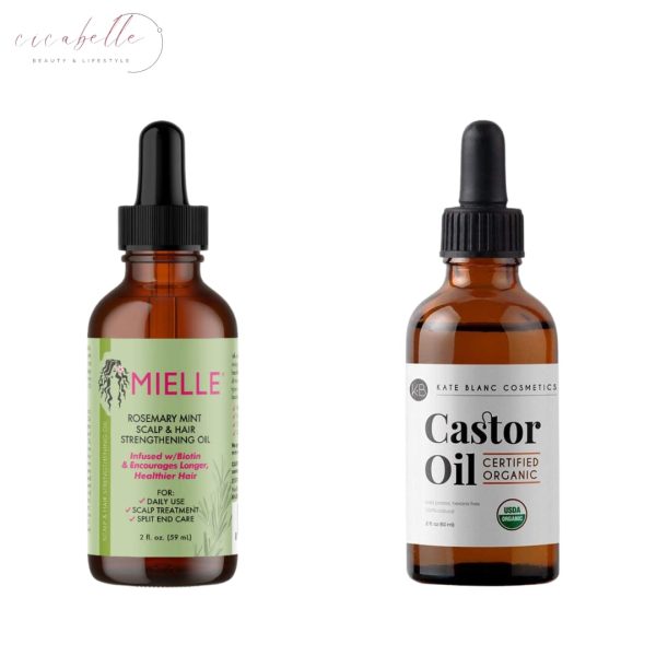 Mielle's Rosemary Hair Oil & Kate Blanc's Castor Oil Combo Pack